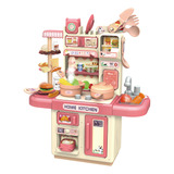 Kit Cozinha Infantil Casa Encantada Rosa 34 Peças Zippy Toys