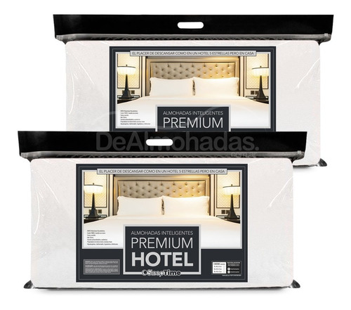 2 Almohadas Inteligentes 68x40x13 Premium Hotel Sleeptime