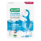 Flosser Dental Gum Con Aplicador Multiple Acción 40 u