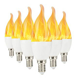 Focos Led - Led Vivid Flame-paquete De 6 Bombillas Led De Ef