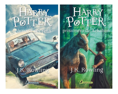 2 Libros Harry Potter 2 Y 3 Rowling Salamandra Tapa Blanda