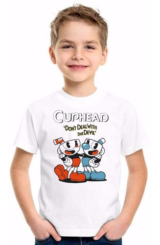 Remera Niño Niña Cuphead Juegos