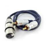 Cable De Audio Xlr Hembra A 2 Rca Macho 3.6mts