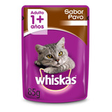Alimento Whiskas 1+ Whiskas Gatos  Para Gato Adulto Todos Los Tamaños Sabor Pavo En Salsa En Sobre De 85 g