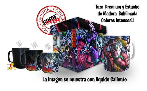 Batman Killing Joker, Taza Magica Y Estuche Game Over