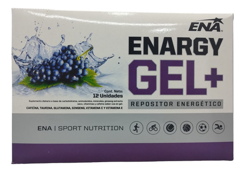 Enargy Gel + Con Cafeina Caja X 12 Unid. - Ena Sport - Geles