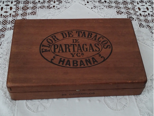 Antigua Tapa De Caja Partagas