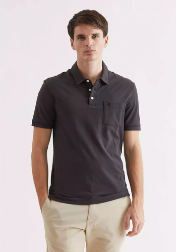 Chomba Polo Penguin Negro Hombre