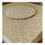 Toalha De Mesa Prato Elastico Giratorio Jacquard 1,85 X 1,85