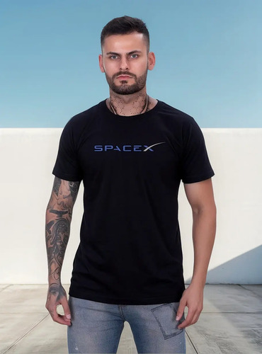 Camiseta Spacex Camisa Geek Nerd - Elon Musk Exclusiva