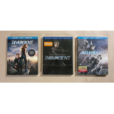 Divergente + Insurgente + Leal Blu-ray 3d + 2d Dvd Original