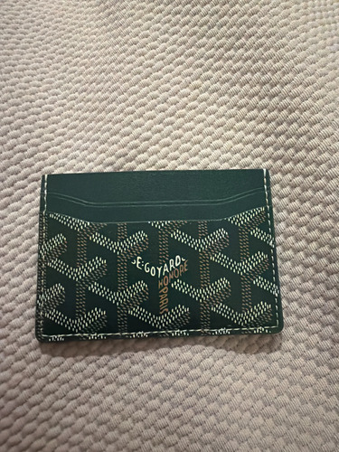 Tarjetero Goyard Verde Nuevo