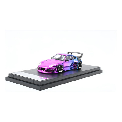 Auto Escala 1\u002F64 Porsche 993 Rwb Chrome Purple Stwcrr24 | Envío gratis