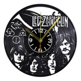Reloj De Pared Disco Vinil Vinilo Acetato Led Zeppelin Mu059