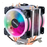 Disipador Cpu Cooler Amd/intel Rgb Doble Ventilador 