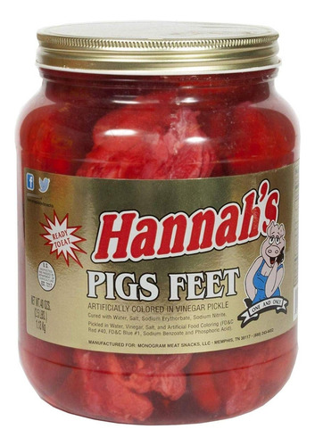 Hannah's Pies De Cerdo En Escabeche 1/2 Galón