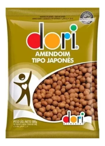 Amendoim Dori Japonês 500 G Crocante Delicioso Gostoso Top