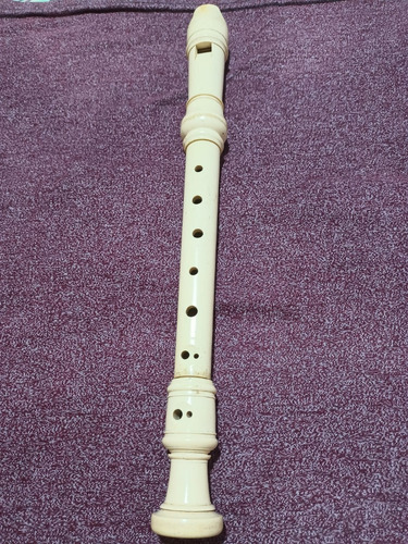 Flauta Doce Soprano Barroca Bege (usada)