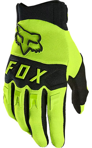 Guantes Fox Dirtpaw Negro Trial Downhill Enduro Mtb Malla Elastica Palma Clarino