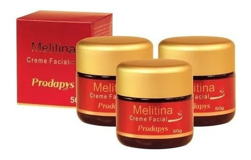 Kit 3 Melitina Creme Facial 50g Prodapys - Botox Natural