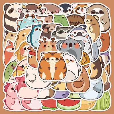 100 Pegatinas Con Forma De Huevo De Animales Para Portátil,
