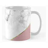 Taza Mármol Y Oro Rosa Antiguo Calidad Premium