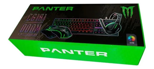 Combo Gamer 4en1 Panter Cg-101 Teclado+pad Auricular+ Mouse
