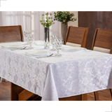 Toalha De Mesa Jacquard 2.00mx1.35m - 6 Cadeiras