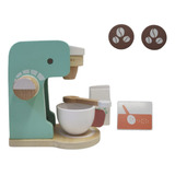 Cafetera Cocina Madera Infantil + Accesorios