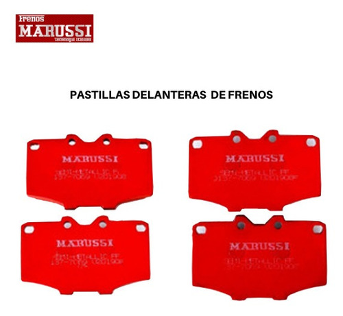 Pastillas Delanteras De Frenos Toyota Land Cruiser 4.5 92-97 Foto 2