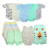 Roupa De Bebê Bonita E Estilosa Verão Kit 12 Peças Enxoval