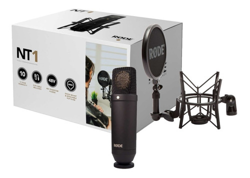 Rode Nt1 Kit Microfono Condenser C/ Araña Pop Filter