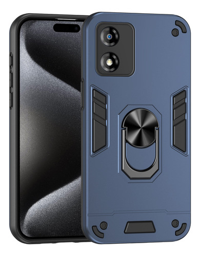 Funda Para Moto E13 Anticolisión Metal Apoyo