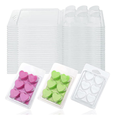 Navidad 30 Paquetes De Moldes Wax Melt Clamshells, Wax Melt