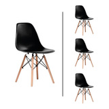 Set De 4 Sillas Modernas Para Comedor Eames Bárbara Home