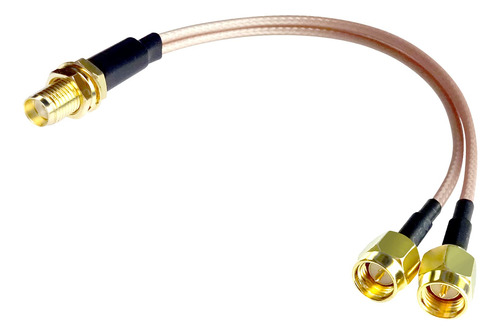 Goupchn Cable Divisor De Antena Sma Hembra A Doble Cable Mac