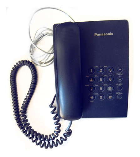 Teléfono Panasonic Kx-ts500 Fijo - Color Azul