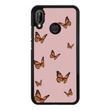 Funda Protector Uso Rudo Para Xiaomi Mariposas Fondo Rosa