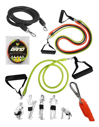 Kit Bandas Elasticas Todas Las Resistencias Set X 3