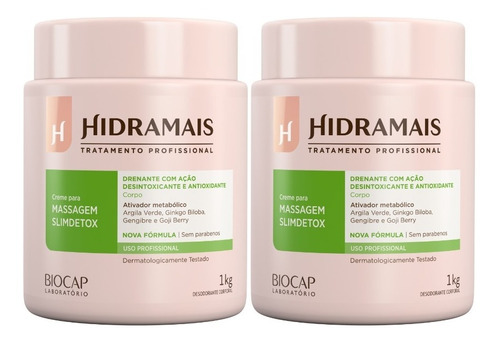 Kit Hidramais Profissional 2 Cremes Slim Detox