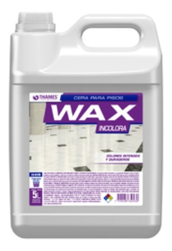 Cera Wax Incolora Bidon 5lts Superficies Varias