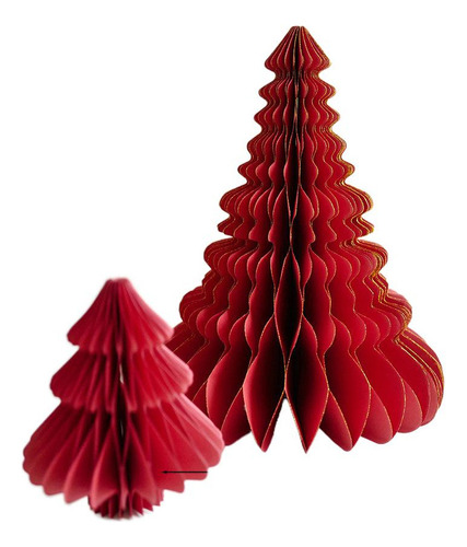 Árbol De Navidad De Papel Plegable Magnético De 2 Piezas