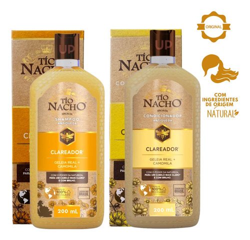 Shampoo Condicionador Tio Nacho Clareador Antiqueda 200ml