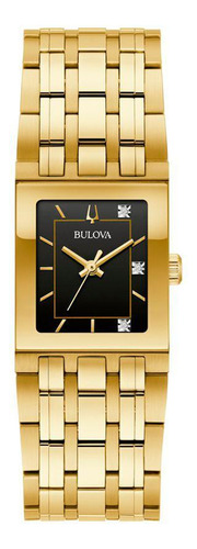 Relógio Feminino Bulova 97p167 Dourado 21mm Resistente Água