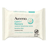 Paños Para Limpieza Facial De Algodon Aveeno Calm + Restore