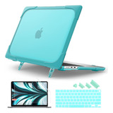 Funda Para Macbook Air 13.6 M2 + Accesorios - Verde Agua