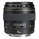 Lente Teleobjetivo Mediano Canon Ef 85mm F / 1.8 Usm Para Ca