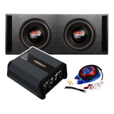 Subwoofer Triton 10 PuLG X2 + Potencia 800.4+ Caja Audio Car