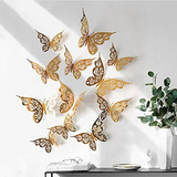Decoración De Mariposas Doradas 3d Para Pared Mllkcao