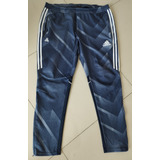 Pantalón Deportivo adidas Usado Hombre Babucha Chupín Azul 